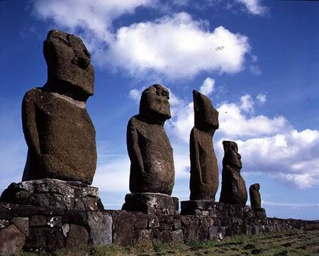 Monolithic Statues on Ahu Vai Uri (photo) from Anonymous