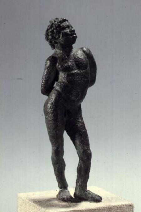 Negro chained slave, bronze statuette,Hellenistic period from Anonymous