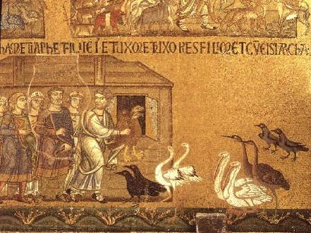 Noah taking the Animals into the Arkmosaic in the Vestibule of San Marco from Anonymous