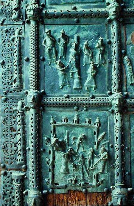 Panel from the left hand door of the portal from Anonymous