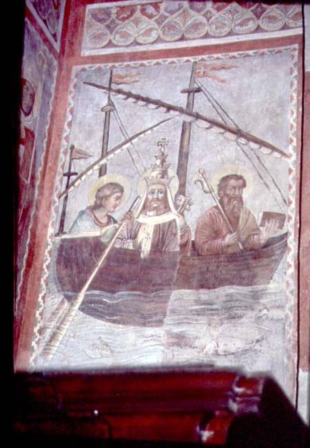 Pope Sylvester Returns to Romefrom the cycle of the life of Constantine in the Chapel of St. Sylvest from Anonymous