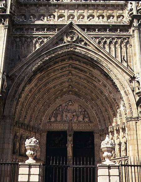 The Portal of Forgiveness (Puerta del Perdon) central portal of the West facade from Anonymous