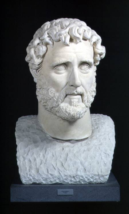 Portrait bust of Emperor Antoninus Pius (86-161) from the Baths of CaracallaRome from Anonymous