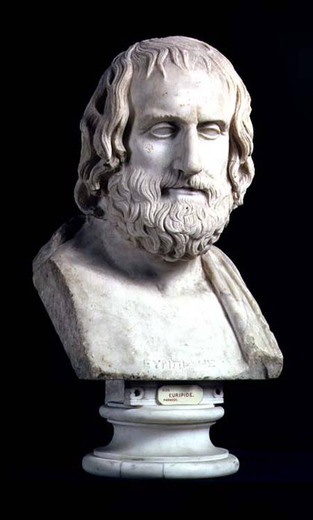 Portrait bust of Euripides (c.480-406 BC) from Anonymous