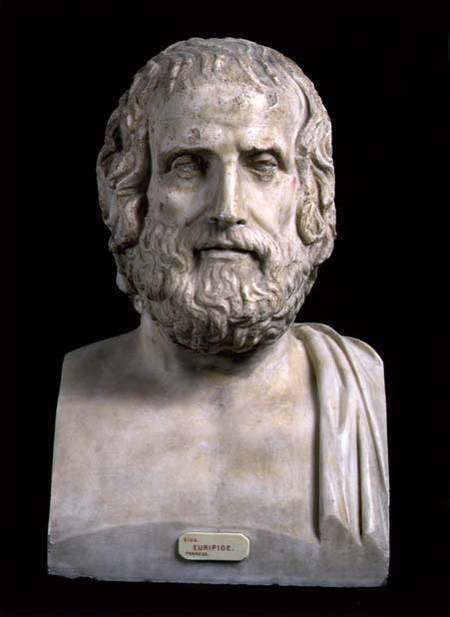 Portrait Bust of Euripides (c.484-406 BC) second half of the 4th century BC from Anonymous