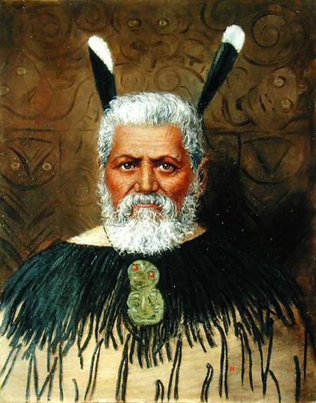 Portrait of a Maori from Anonymous