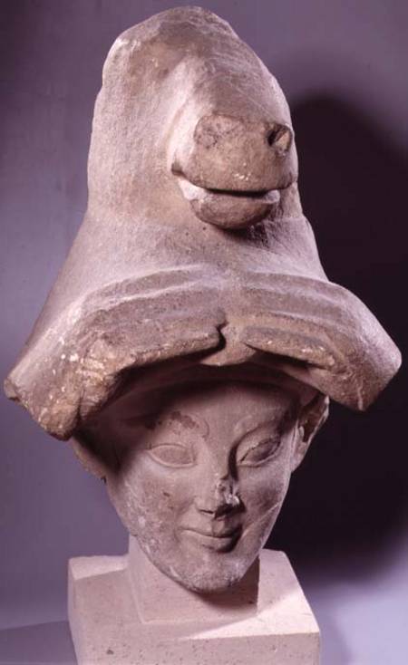Priest with a bull's head head-dressCypro-Archaic Period from Anonymous