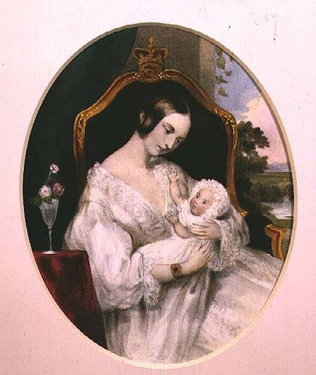 Queen Victoria with the Princess Royal as a baby from Anonymous