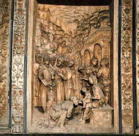Relief panel of the Adoration of the Magifrom the church exterior from Anonymous