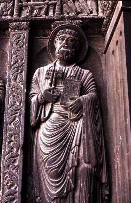 Relief sculpture of St. Peter from the Facade of St. Trophime from Anonymous