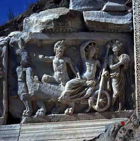 Roman relief depicting a triumphal chariot from Anonymous