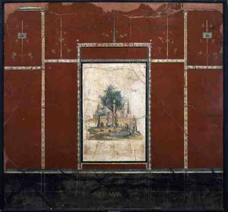 Rustic Landscapefrom the Red room in the Villa of Agrippa Postumus at Boscotrecase from Anonymous