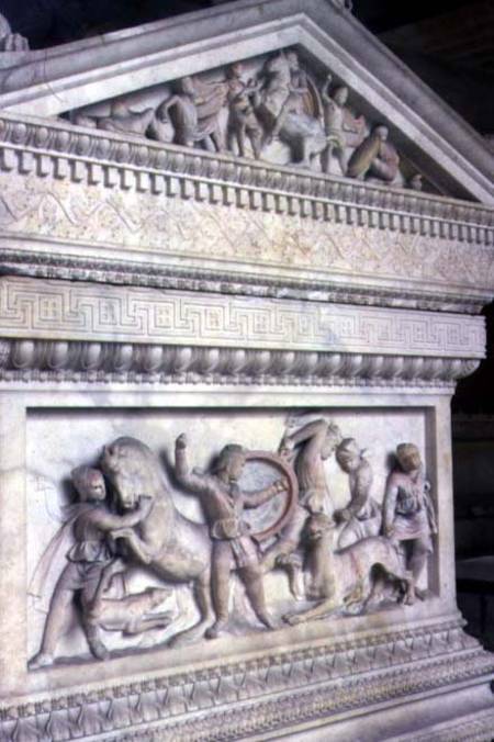 Sarcophagus of Alexander the Great (356-323 BC) from Anonymous