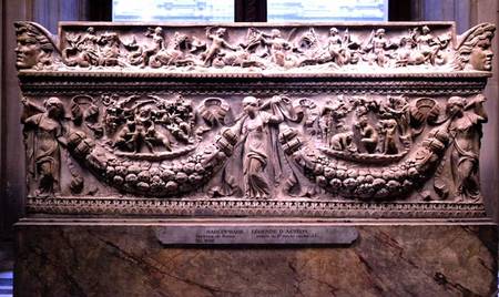 Sarcophagus with reliefs depicting the legend of ActaeonRoman from Anonymous