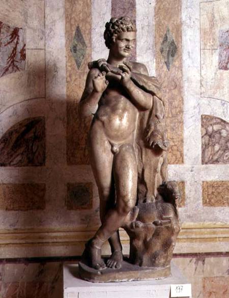 Satyr playing his pipe from Anonymous