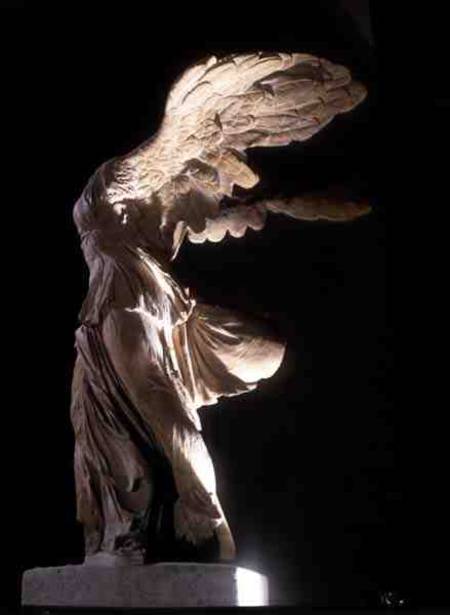Side view of the Victory of Samothrace from Anonymous