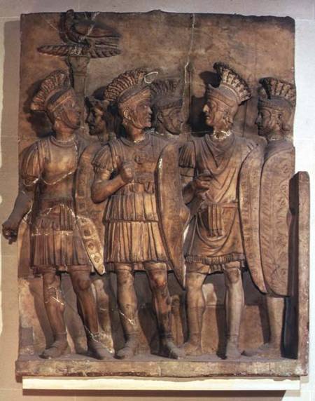 Soldiers of the Praetorian Guard, relief,Roman from Anonymous