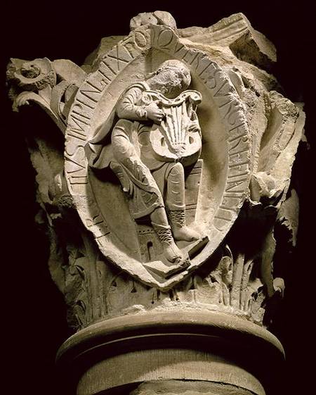 'The Sounds of Music'column capital from the ambulatory at Cluny from Anonymous