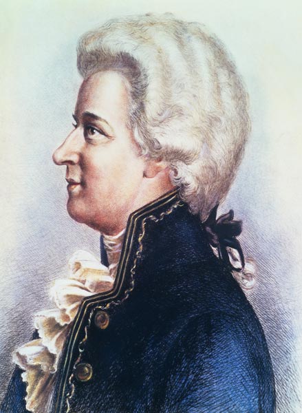 Portrait of Mozart from Anonymous