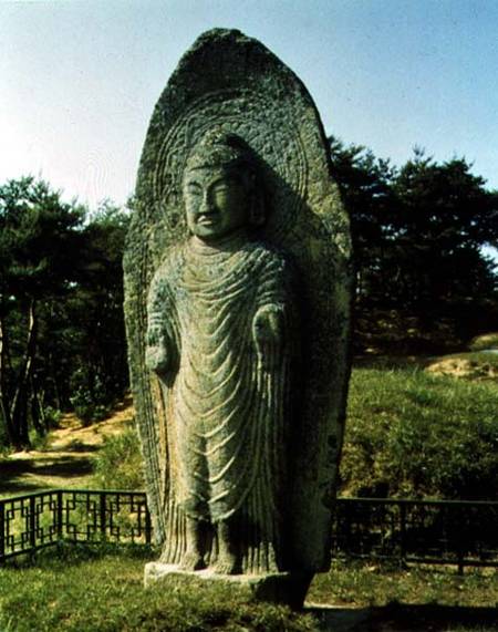 Standing Buddha at Ch'olch'on-niNaju from Anonymous