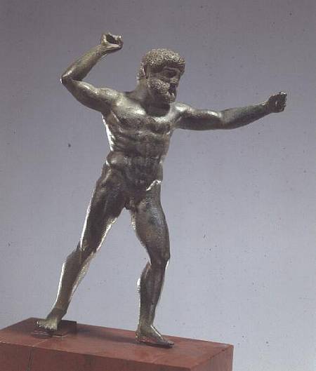 Statuette of Herakles brandishing his club, Classical Greek from Anonymous