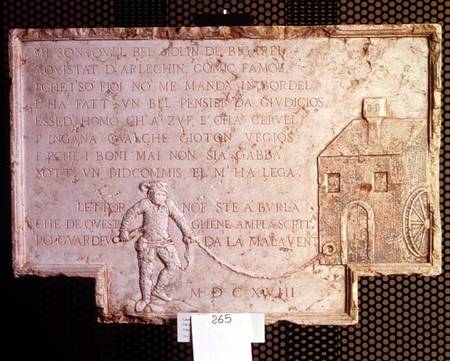 Stone from the house of Tristano Martinelli from Anonymous