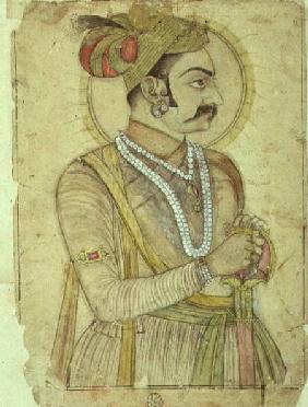 63.1728 Portrait of the Maharaja Sri Karan Singh, attributed to Rukhnuddin, Bikaner, Rajasthan, Rajp