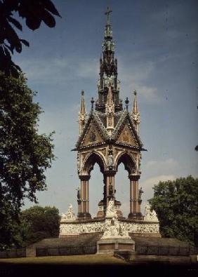 The Albert Memorial from Albert Hall 1872 (photo)