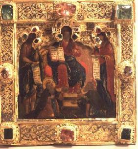 Cover for the icon of the Deesis (Christ) with genuflecting saintsMoscow