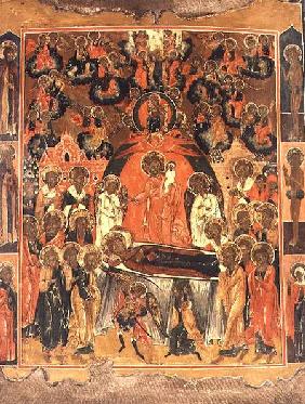 The Dormition and Assumption of the Mother of GodRussian icon from Moscow