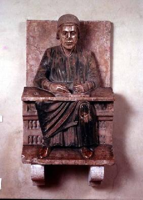 Figure of the Roman poet Virgil (70-19 BC) from Mantua Cathedral