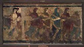 Ritual Funeral dance, decoration from Tomb no.11 from Via dei Cappuccini,Ruvo