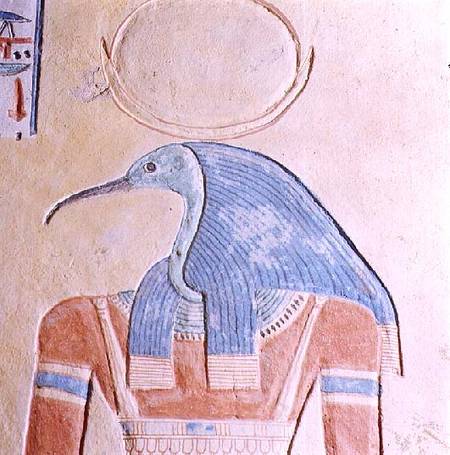 Thot, the Ibis-headed scribe and vizier of the gods from Anonymous