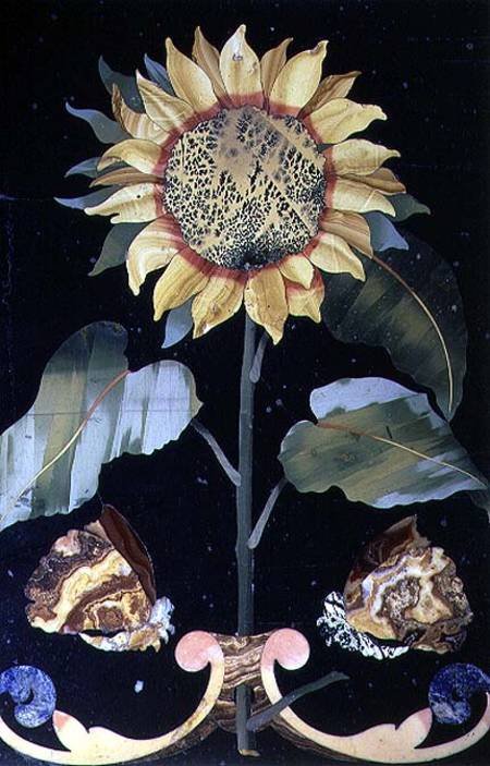 Tile with a Sunflower Design from Anonymous