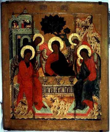 Trinity iconfrom a village church near Zagorsk from Anonymous