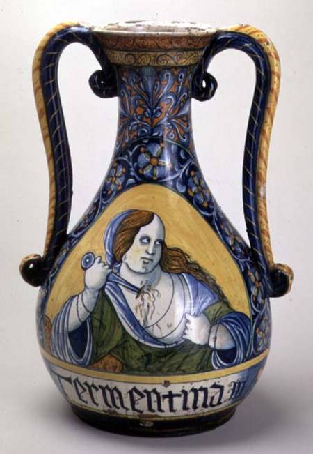 Vase, depicting Lucretia, Abruzzo from Anonymous