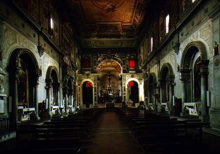 View of the interior looking towards the altar from Anonymous