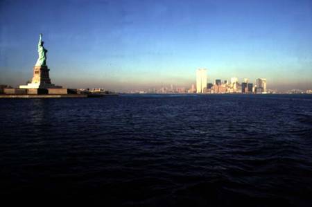 View of the Statue of Liberty and the Southern End of Manhattan Island (photo) from Anonymous