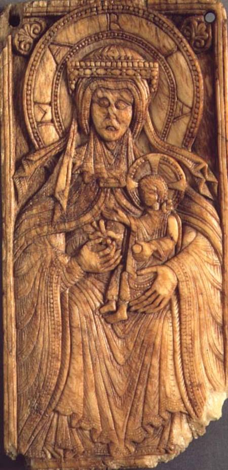 Virgin and Child, relief plaque,from Northern France from Anonymous