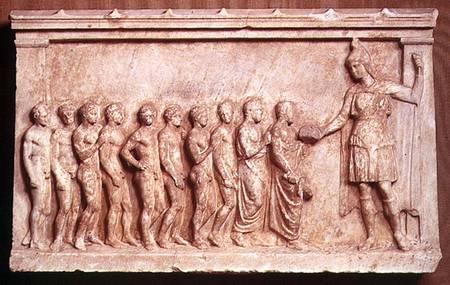 Votive relief honouring the goddess BendisGreek from Anonymous
