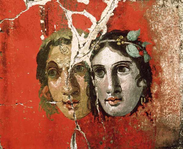 Wall painting of a couplePompeii from Anonymous