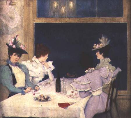 Women Dining in a Restaurant from Anonymous