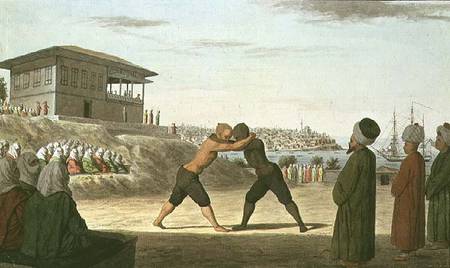 Wrestling Match, Constantinople from Anonymous