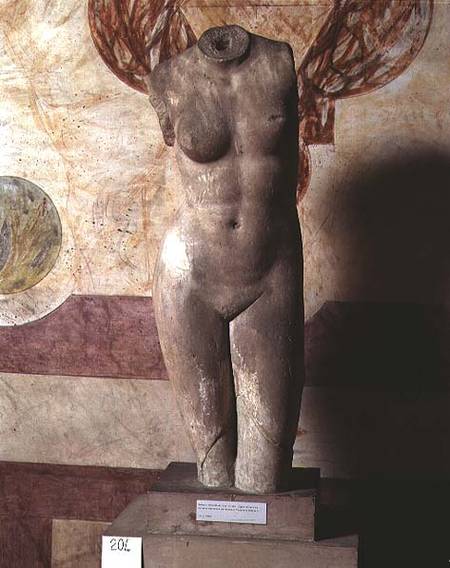 Torso of Aphrodite, Roman copy of the Greek original by Praxiteles from Anonymus