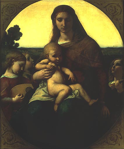 Maria mit dem Kinde zwischen musizierenden Engeln from Anselm Feuerbach