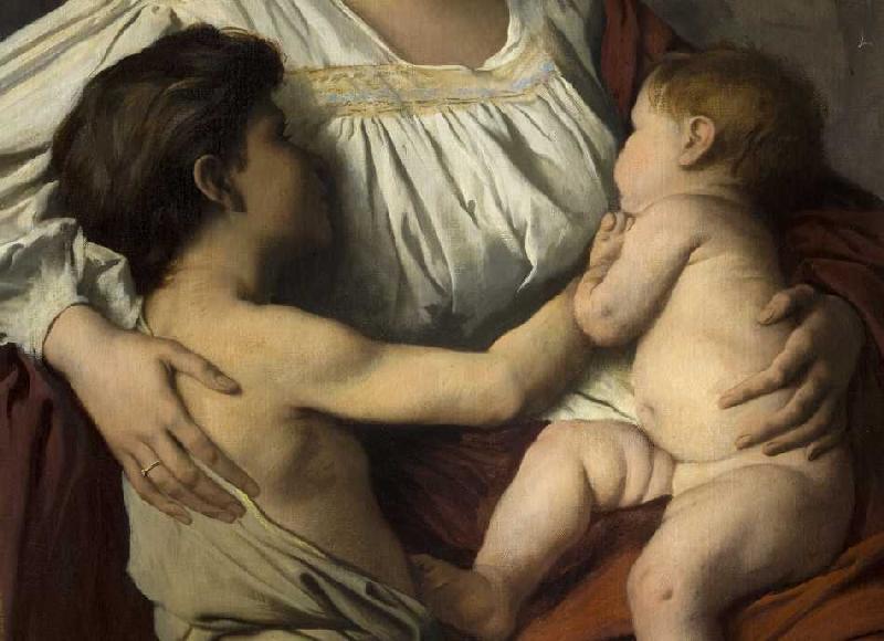 Medea (Detail: Kinder) from Anselm Feuerbach