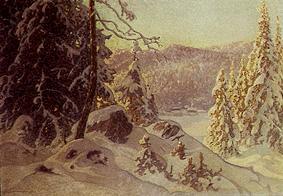 Ein kalter Wintermorgen (Frostig vintermorgon) from Anselm Schultzberg