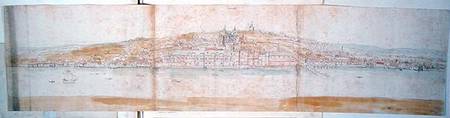 Greenwich Palace from the North Bank of the Thames, from 'The Panorama of London' from Anthonis van den Wyngaerde