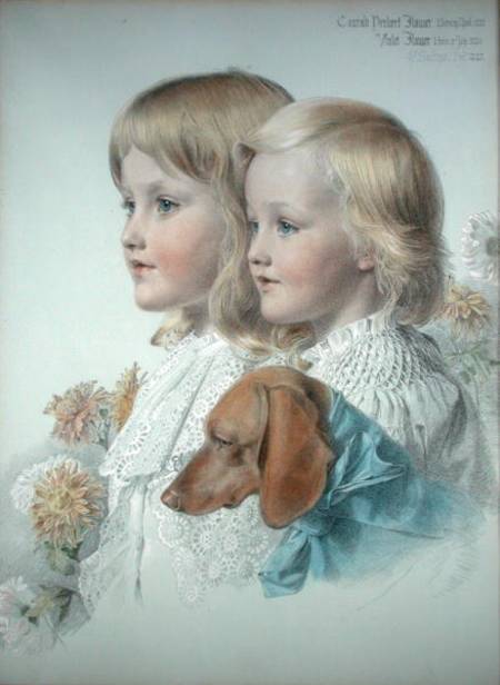 Portrait of Conrad and Violet Flower from Anthony Frederick Augustus Sandys