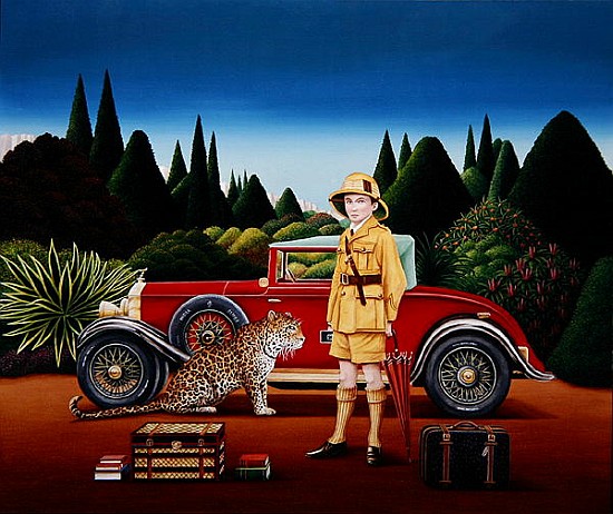 Red Rolls Royce, 1992 (acrylic on board)  from Anthony  Southcombe